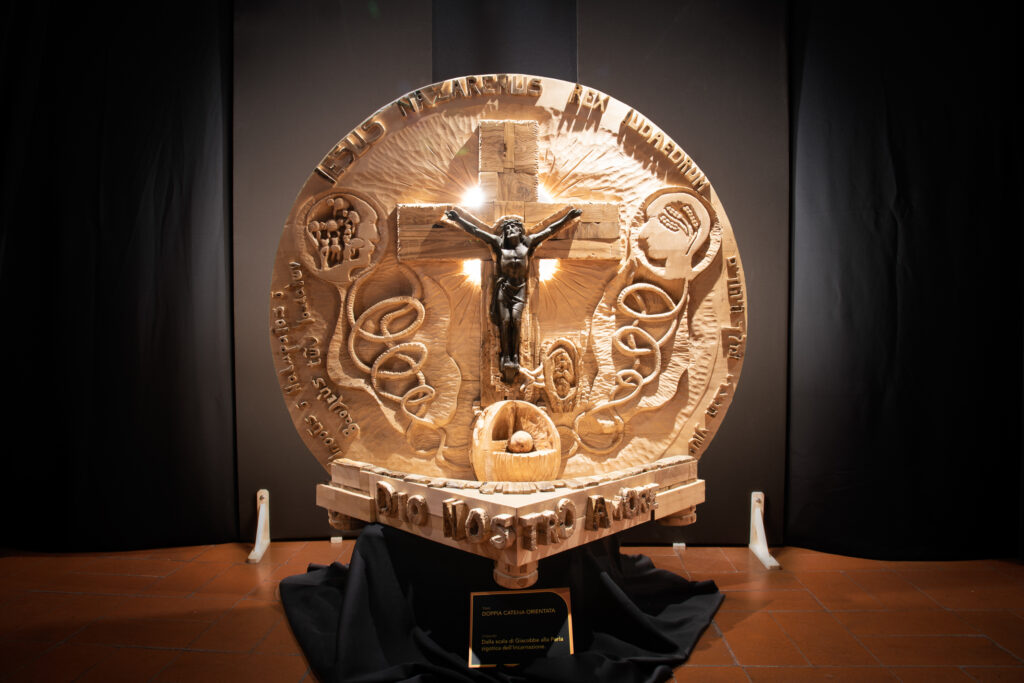 Doppia Catena Orientata Cristo bronzeo - Damiano De Nardis